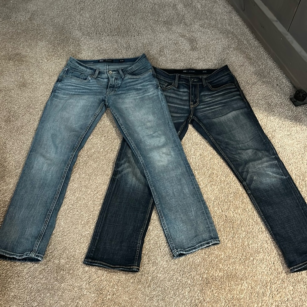 BKE Jake straight Jeans, 2 pair, EUC!!